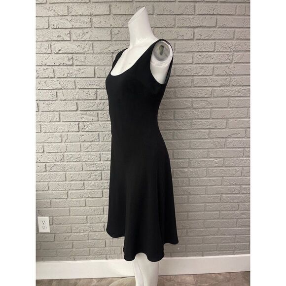 Kasper Black Sleeveless Square Neckline Sheath Size 8 - Picture 3 of 9